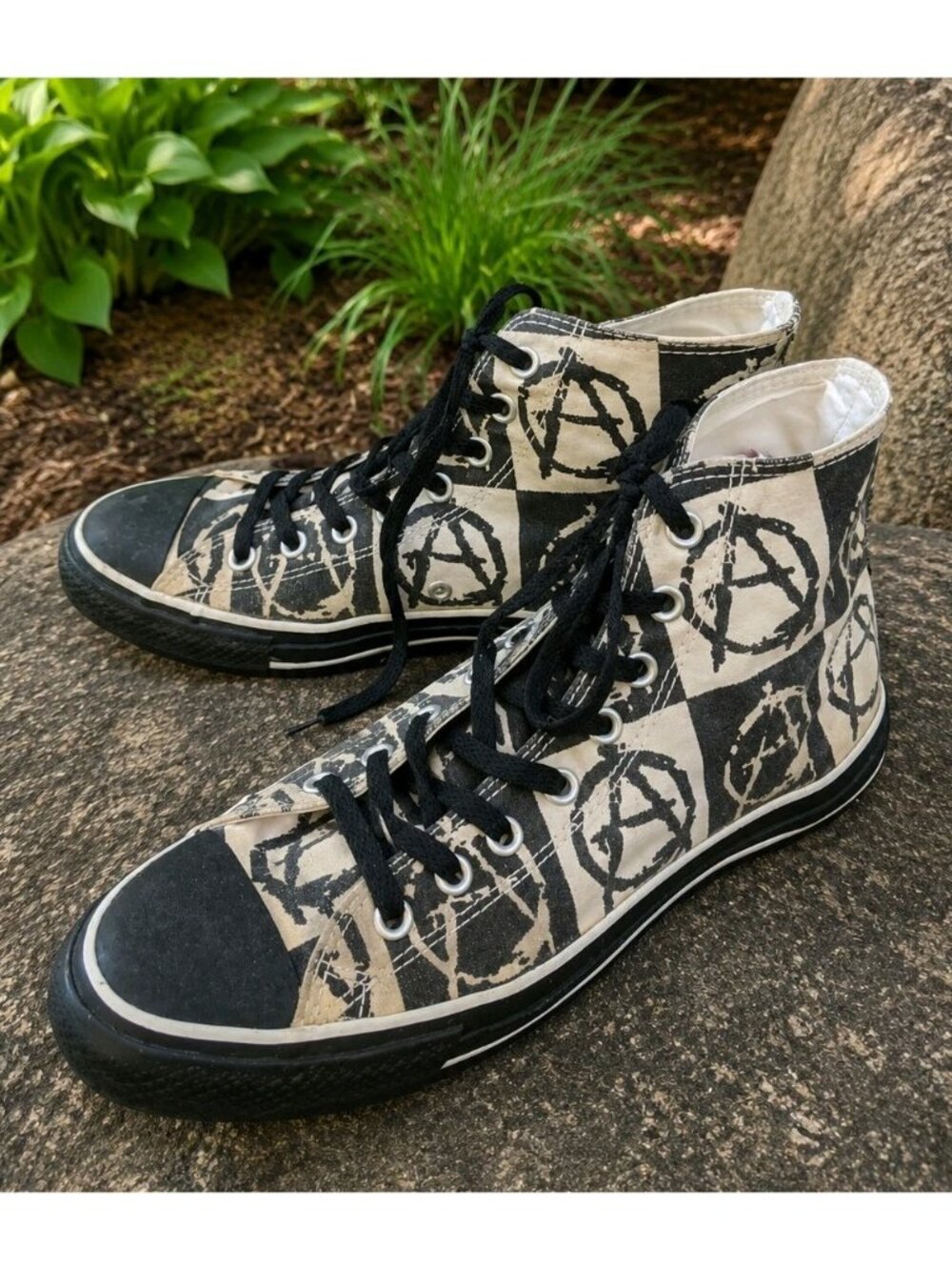 Rare Converse Chuck Taylor All Star High Tops Anarchy Men's 9 Women's 11 - Picture 2 of 9